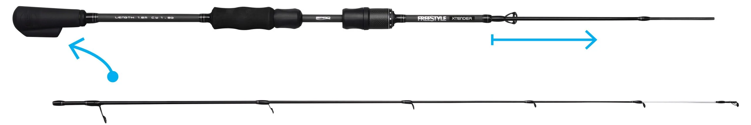 Hengel Spro Freestyle Xtender Micro Lure Ultralight Spin(1-8g) (5 Reviews) 4 Hengel Spro Freestyle Xtender Micro Lure Ultralight Spin(1-8g) (5 Reviews) - Afbeelding 2