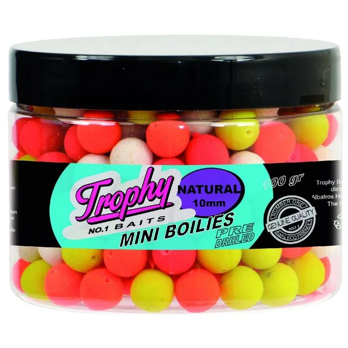 Trophy Bait Pre Drilled Mini Boilies 3 Trophy Bait Pre Drilled Mini Boilies