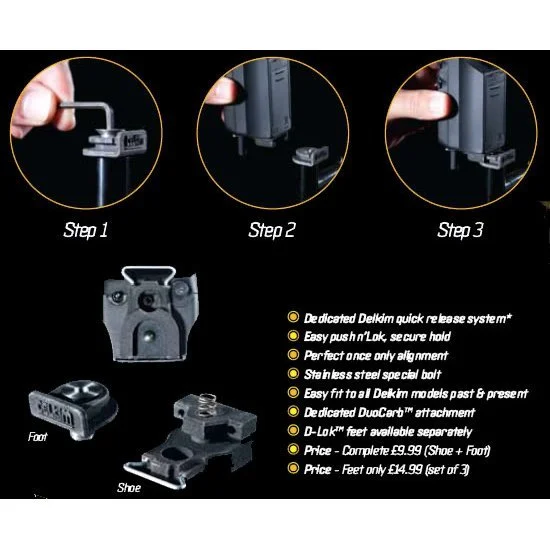 Delkim D-Lok Quick Release System Feet Only 6 Delkim D-Lok Quick Release System Feet Only - Afbeelding 4